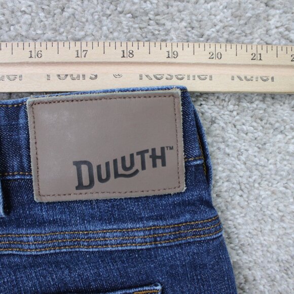 Duluth Jeans Mens 40x32 Blue DuluthFlex Ballroom Relaxed Fit Stretch Denim - Picture 8 of 15